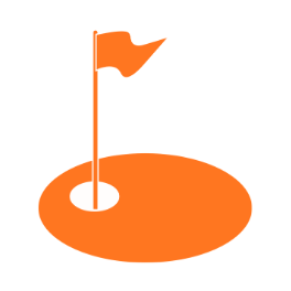 Golf flag icon